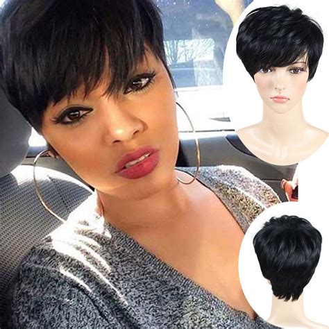 hairstyles for short wigs|More.